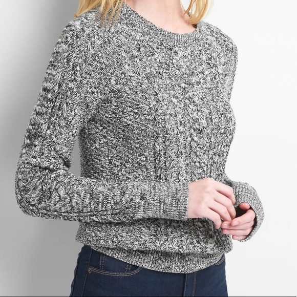 Gap Long Sleeve 100% Cotton Cable Knit Sweater - Picture 1 of 9